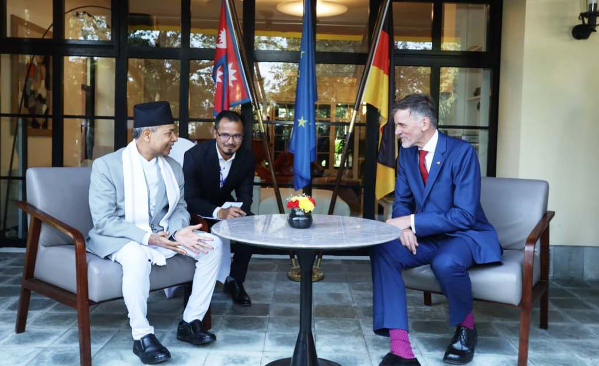 राजदूत निवासमा जर्मनी एकता र नेपाल-जर्मनी सम्बन्ध स्मरण