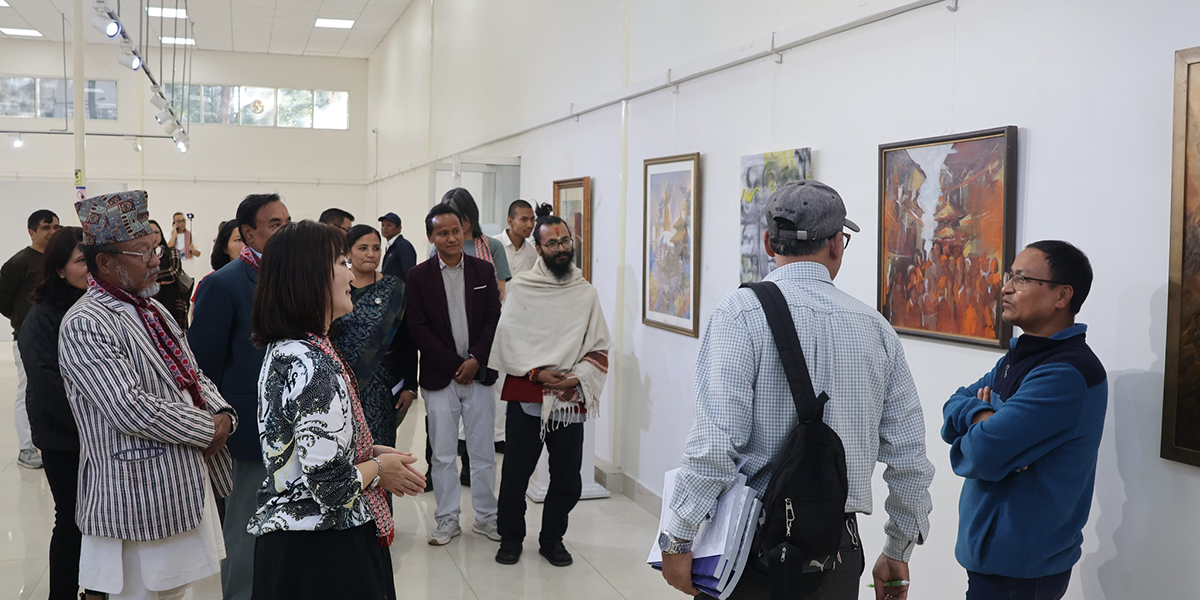 ललितकला प्रज्ञा प्रतिष्ठानमा अन्तर्राष्ट्रिय कला प्रदर्शनी सुरु