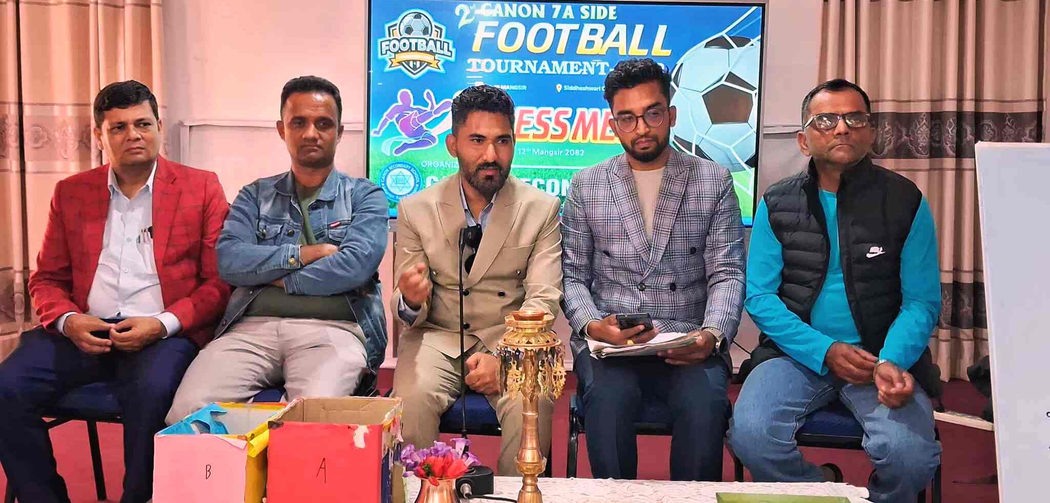 मंसिर १४ गतेदेखि दाेस्राे क्यानन ए साइड फुटबल प्रतियाेगिता हुने