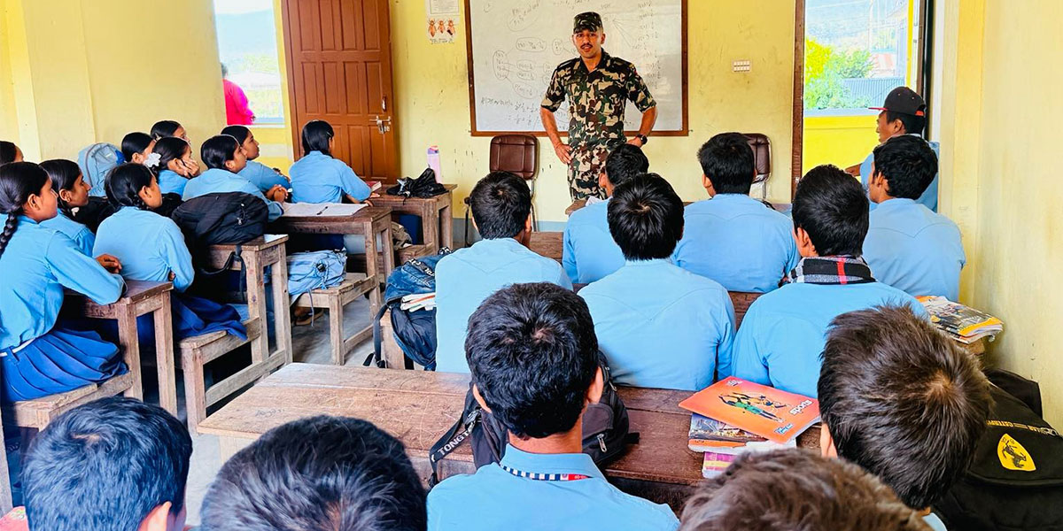 प्रकृति संरक्षणसम्बन्धी सचेतना जगाउँदै सेना