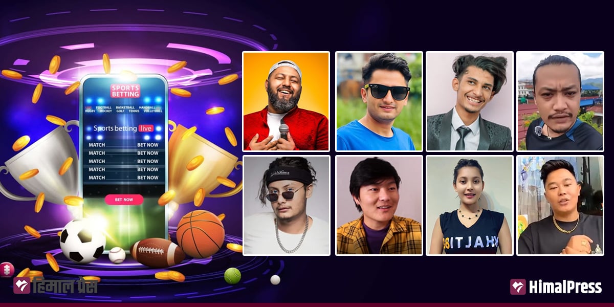 अनलाइन जुवाको प्रचारमा कलाकार र युट्युबर