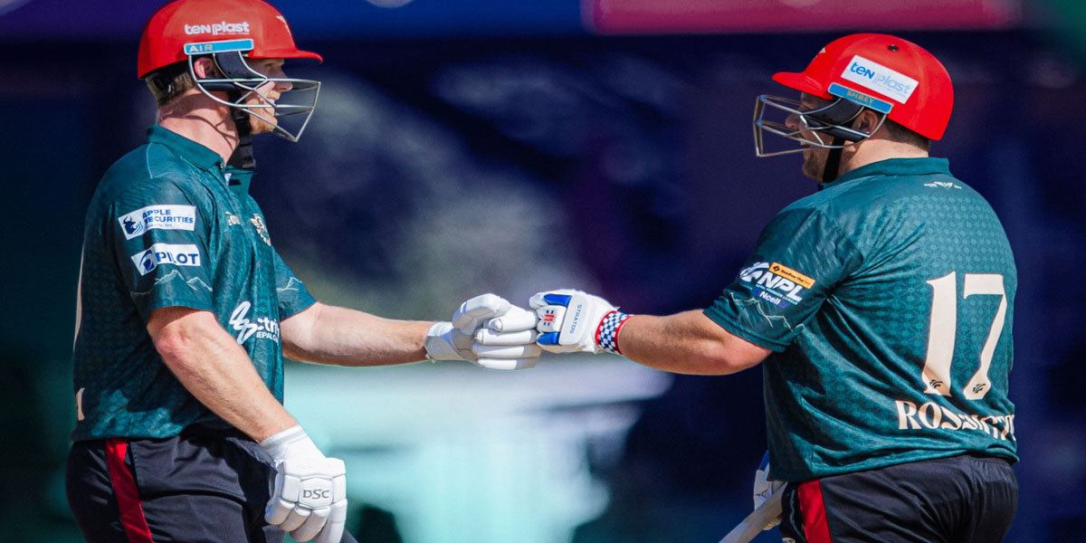 पोखराले लुम्बिनीलाई दियो १५१ रनको लक्ष्य, रोसिङ्टन र निशमको अर्धशतक