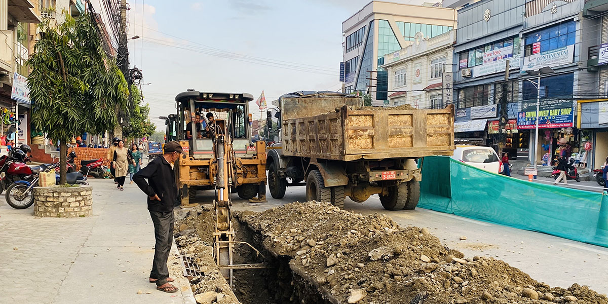 पोखरामा विद्युतीय तार भूमिगतको काममा ६० प्रतिशत प्रगति