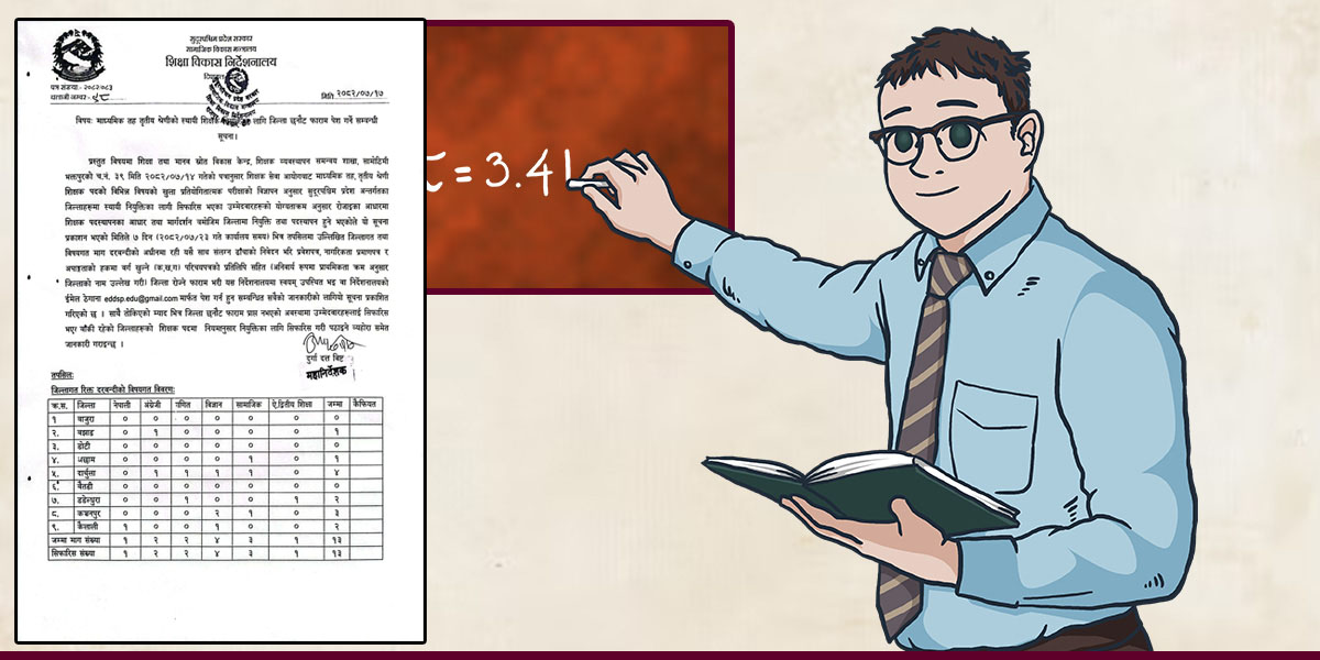 जिल्ला रोजाइ फाराम बुझाउन शिक्षकलाई आग्रह