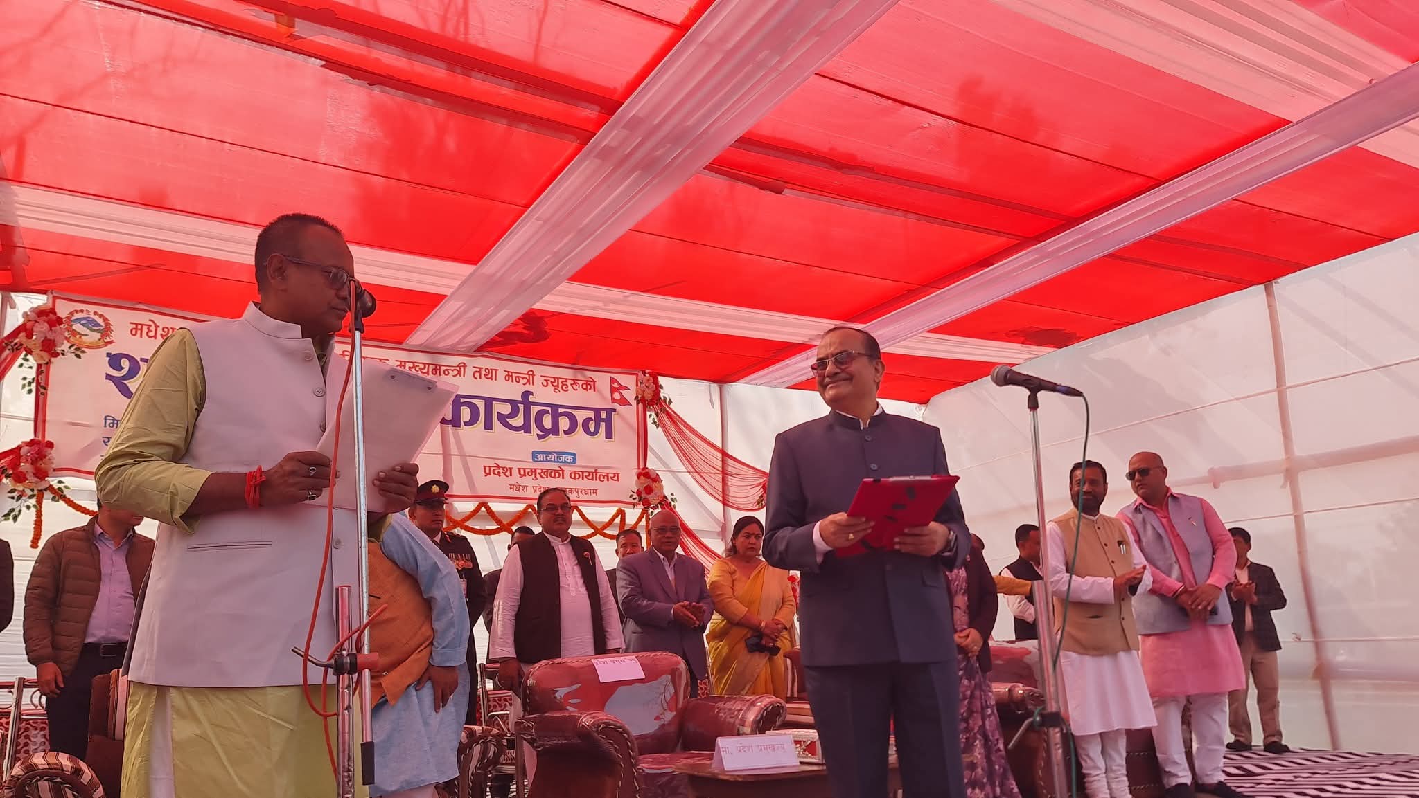 मुख्यमन्त्रीको शपथग्रहणसँग मधेश सरकारमा मन्त्रालय बाडँफाट, अर्थ मन्त्रालय जनमतलाई