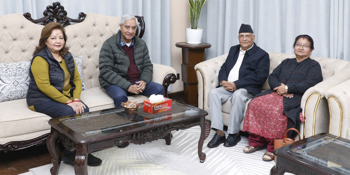 देउवा र ओलीबीच भेटवार्ता