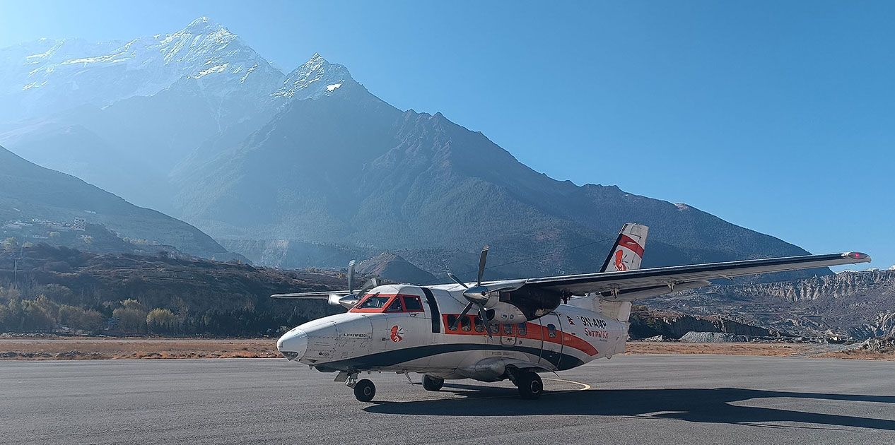 पोखरा-जोमसोम हवाई सेवा तीन महिनाका लागि स्थगित