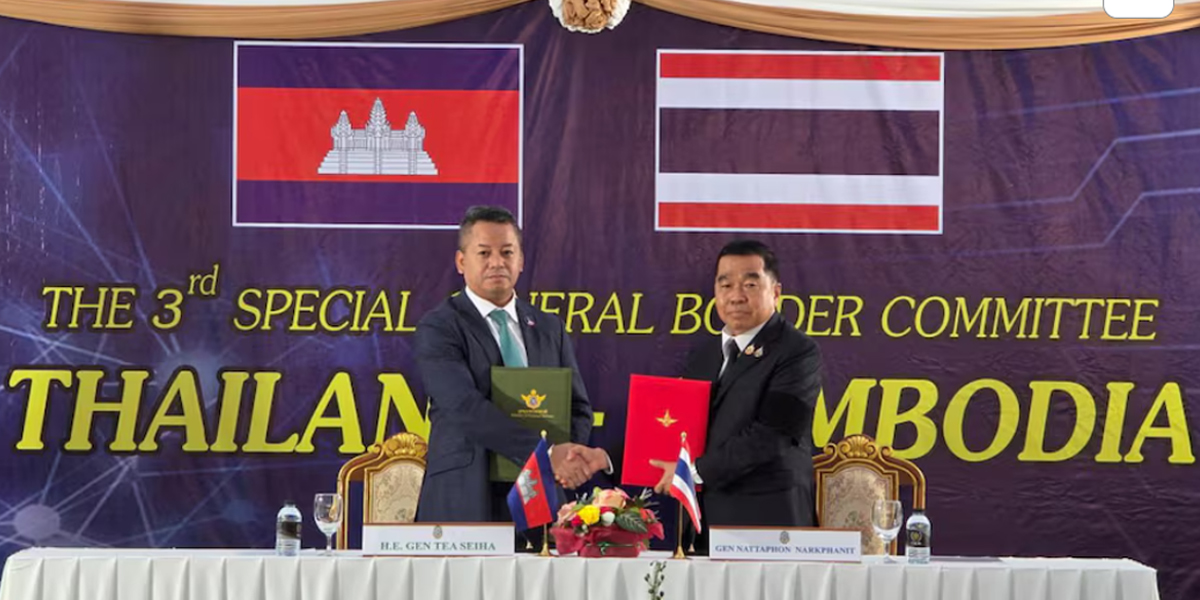 थाइल्यान्ड र क्याम्बोडियाबीच युद्धविराम
