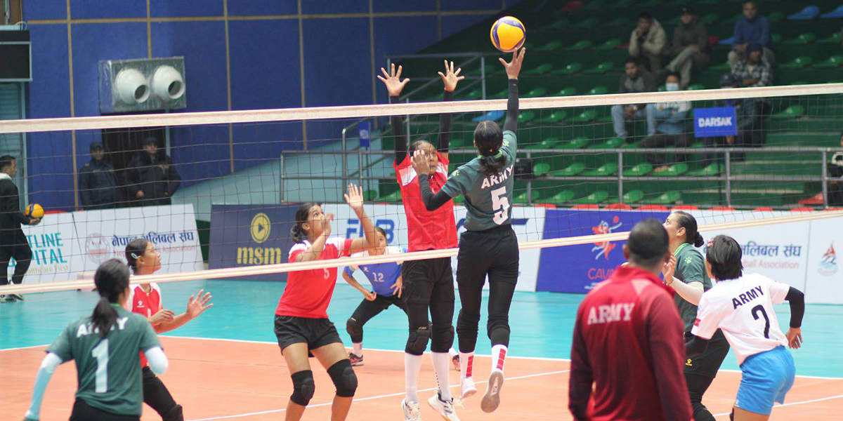 एनभीए महिला तथा पुरुष भलिबल च्याम्पियनसिप : आज ४ खेल हुँदै