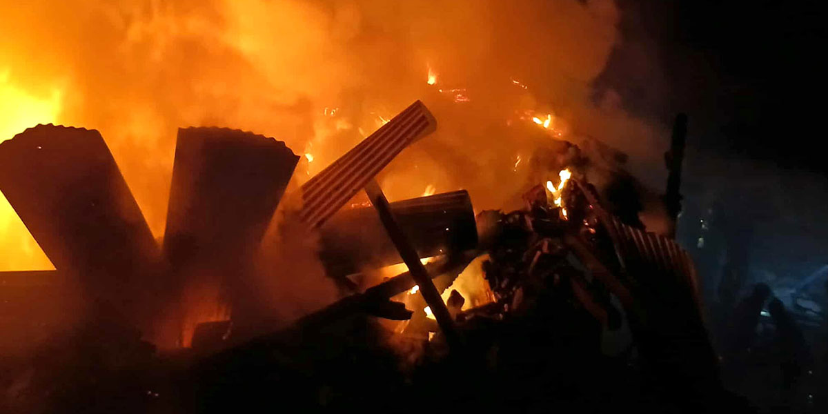 हुम्लाको रिप गाउँमा आगलागीबाट पाँच घरमा क्षति, दुईजना घाइते