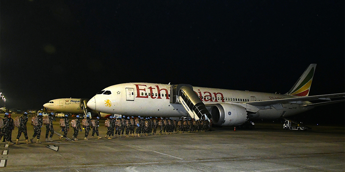 शान्ति सैनिकको अदलीबदली