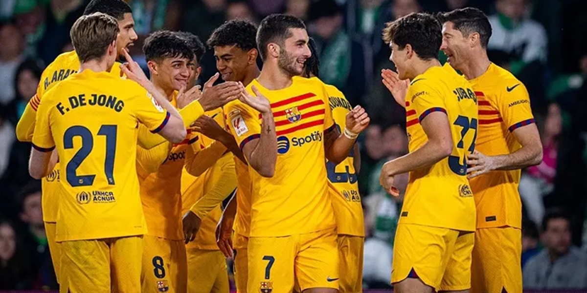 बार्सिलोनाले रियल बेटिसमाथि गर्‍यो पाँच गोल