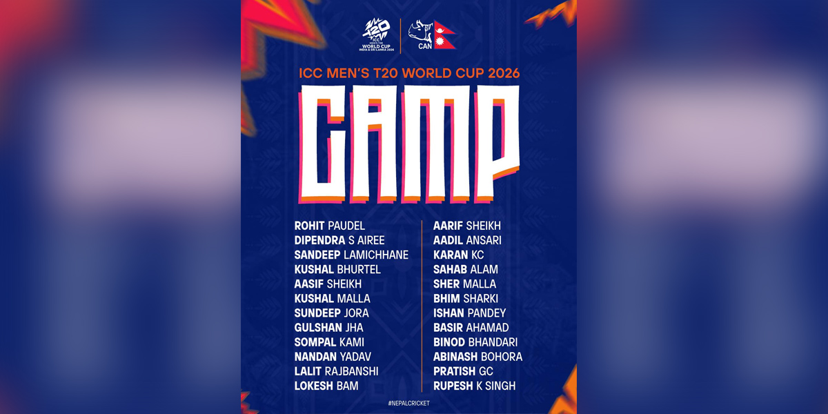 विश्वकप क्रिकेट : बन्द प्रशिक्षणका लागि क्यानले छान्यो २४ खेलाडी