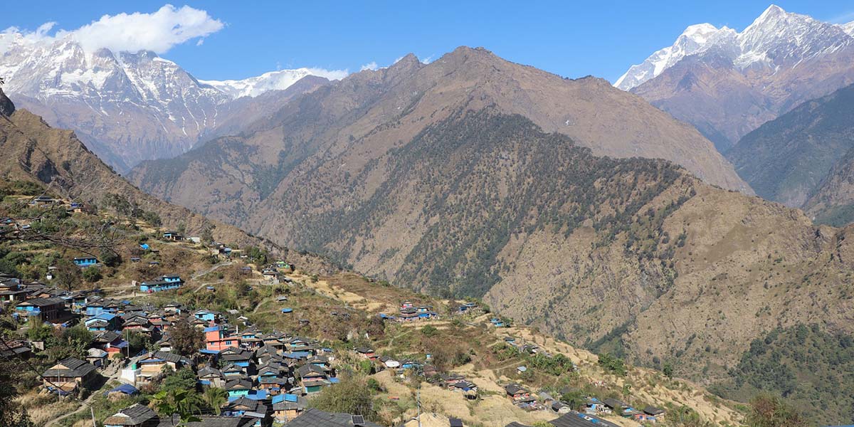 धवलागिरिको फेदीमा मनमोहक मुदीगाउँ पर्यटकको पर्खाइमा