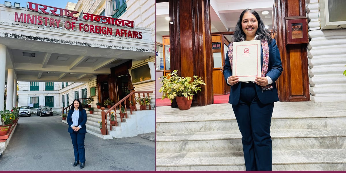 पहिलो प्रयासमै पाँच ठाउँमा नाम निकालेकी प्रेरणाले रोजिन् परराष्ट्र अधिकृत