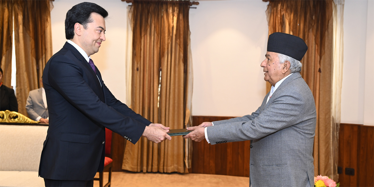 राष्ट्रपतिसमक्ष पाँच देशका राजदूतको ओहोदाको प्रमाणपत्र पेस