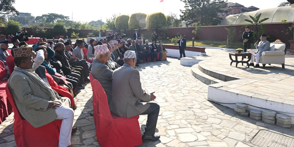 निर्वाचन सम्पन्न गरेर अहिलेको अवस्थालाई निकास दिन आवश्यक छ : राष्ट्रपति