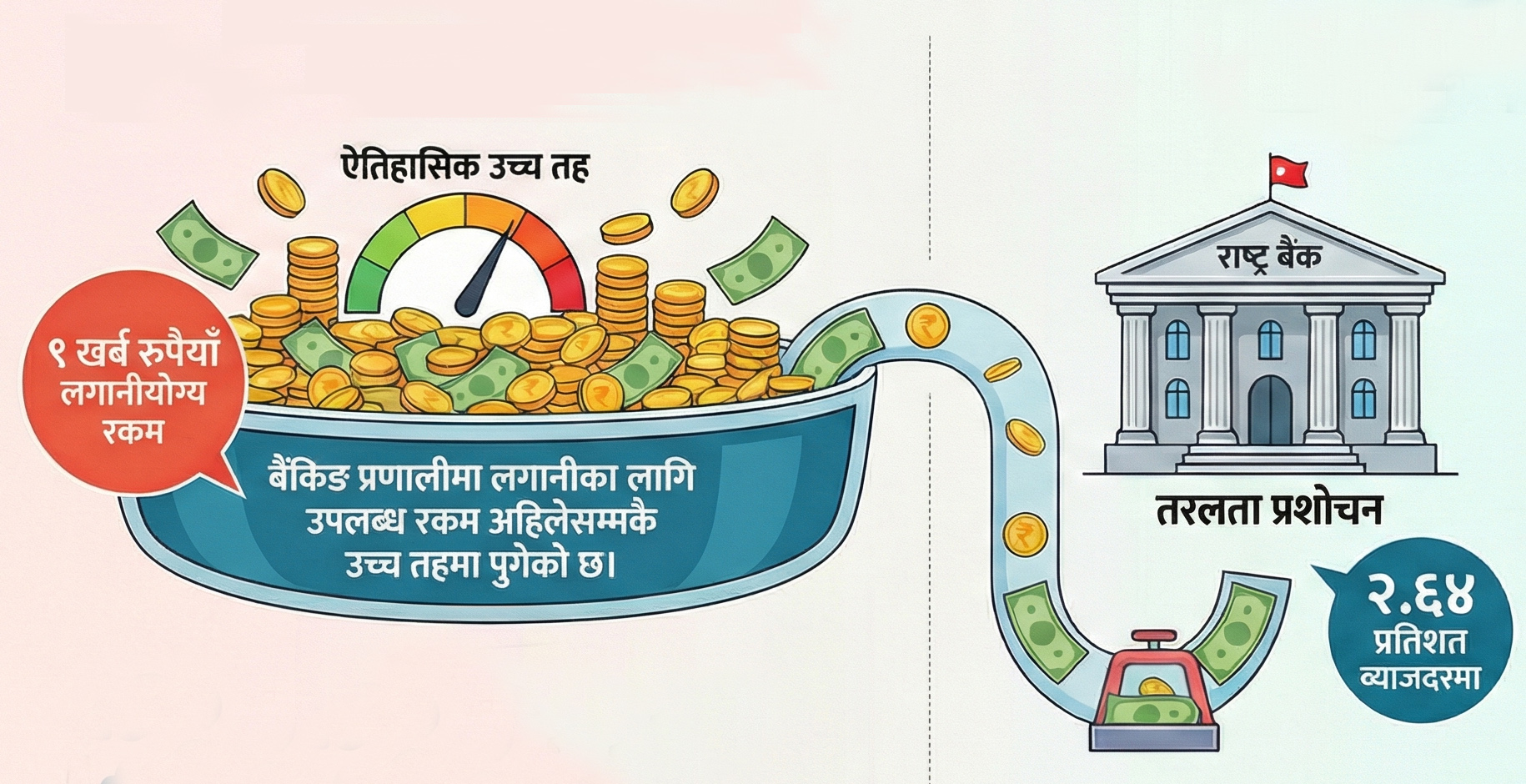 बैंकमा पैसा थुप्रिँदा किन हुन्छ चुनौती?