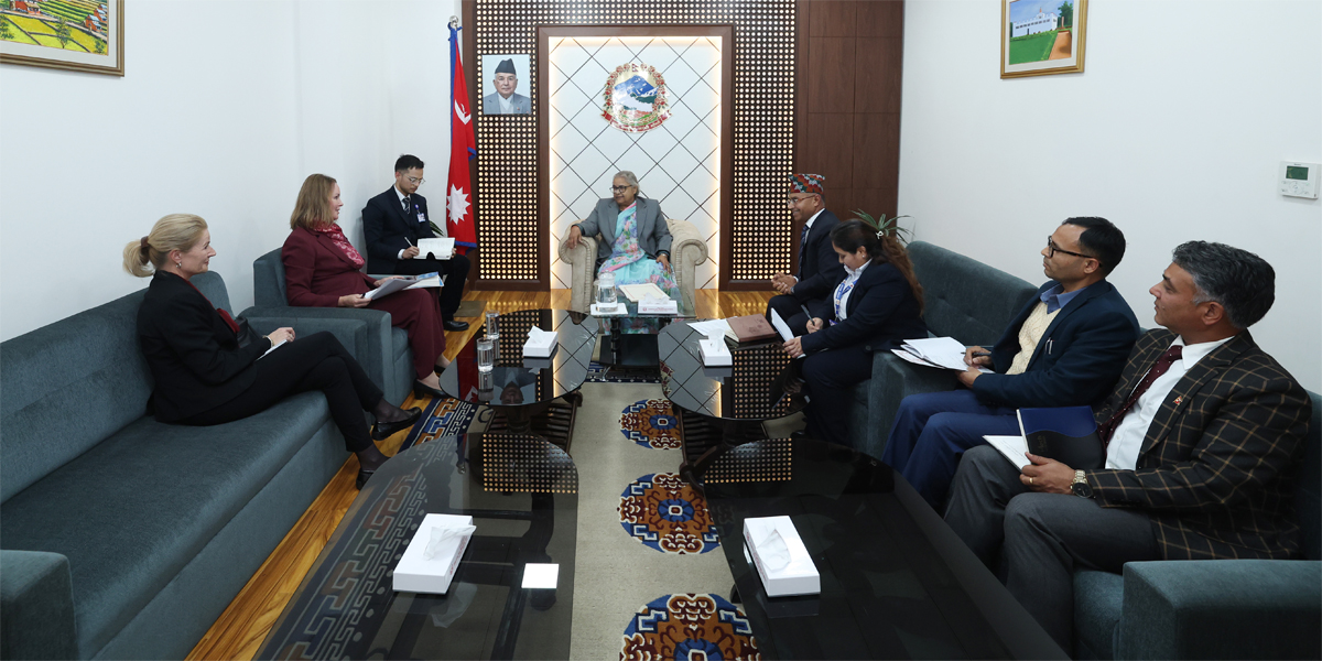 प्रधानमन्त्री कार्की र नर्वेली राजदूत मियोसबीच भेटवार्ता