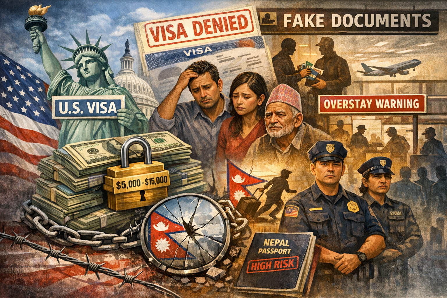 अमेरिकी भिसामा धरौटीः नेपालको असफलतासँगै अमेरिकी सन्देश