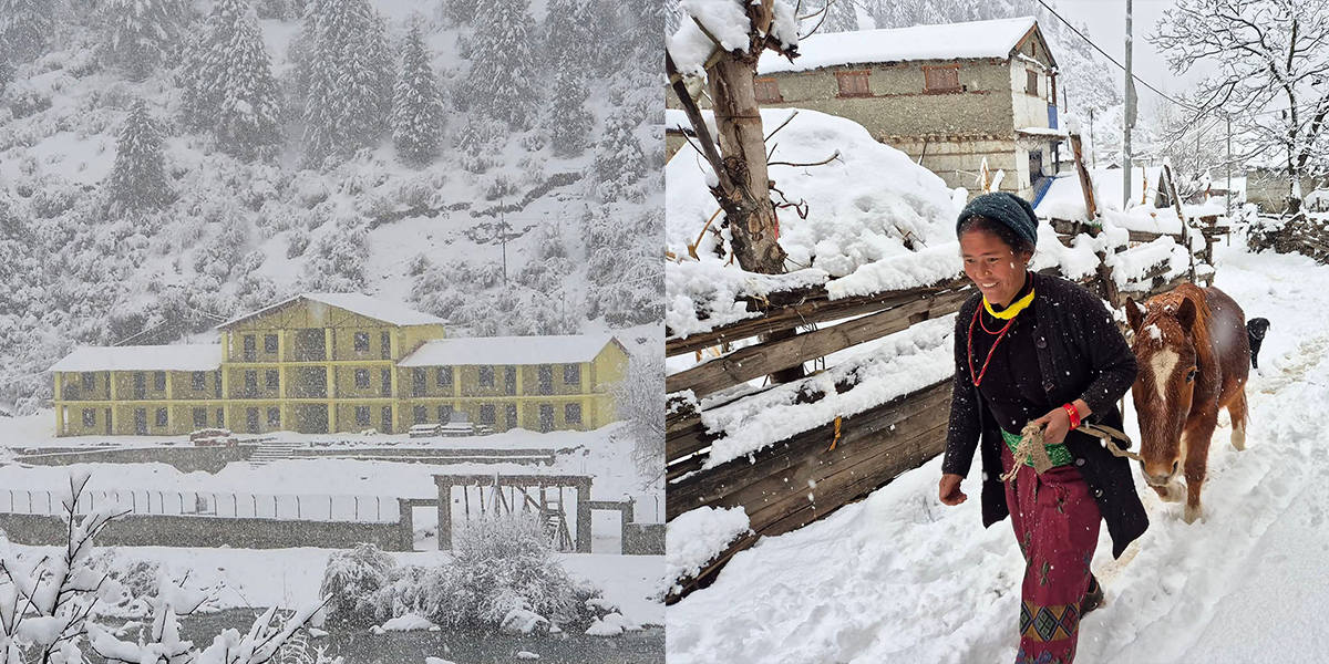 हिउँ नै हिउँले भरियो डोल्पा