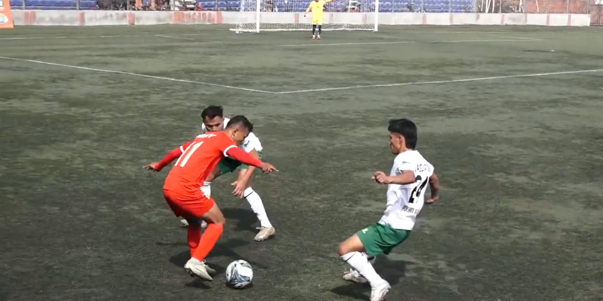 एन्फा राष्ट्रिय लिग : आर्मी र लालीगुराँसले बाँडे अंक