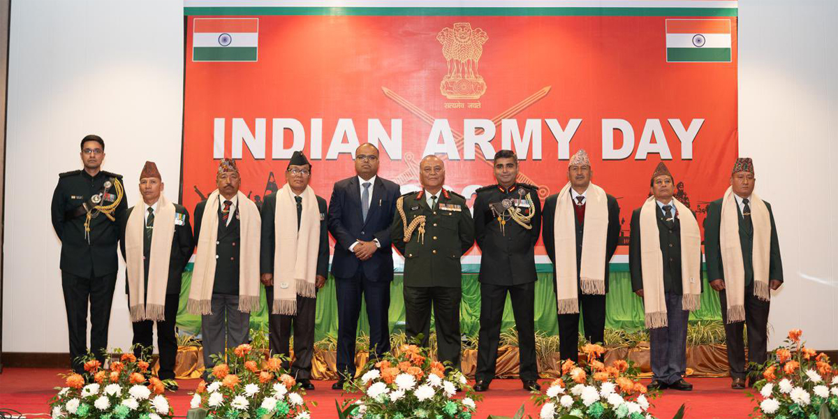 भारतीय दूतावासले मनायो ७८ औँ सेना दिवस