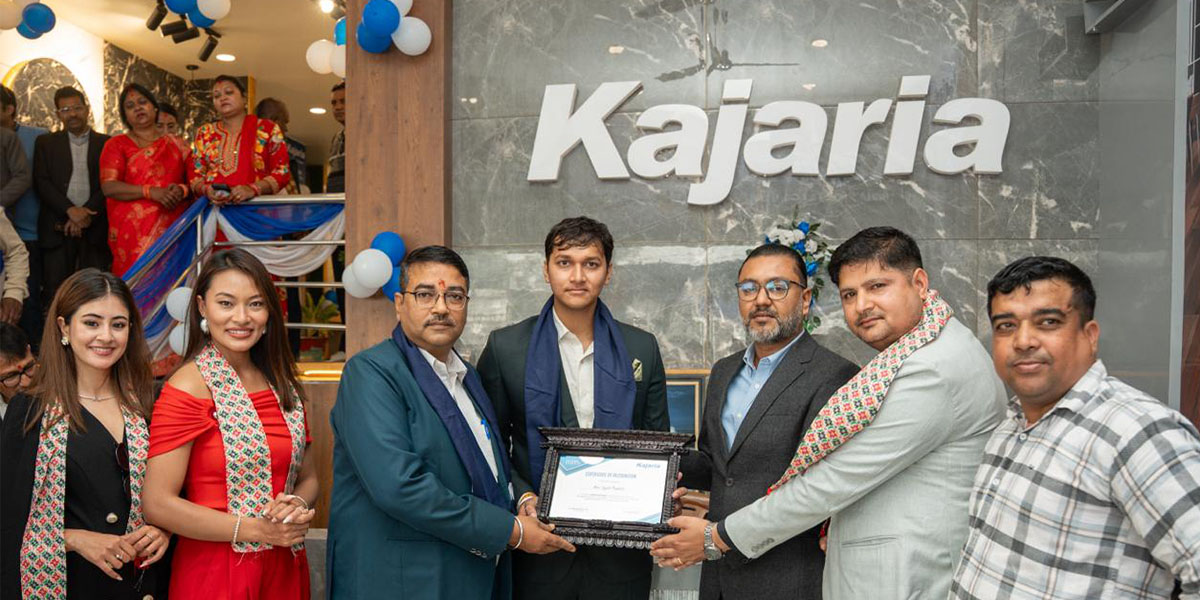 पूर्वी नेपालमा कजारियाको नयाँ शोरुमको उद्घाटन