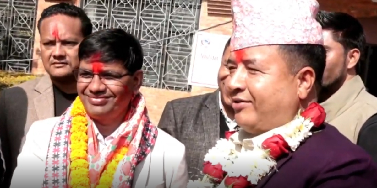 महेश बस्नेतले दर्ता गराए उम्मेदवारी