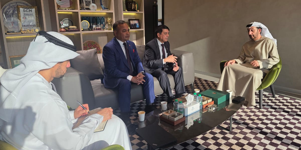 महासंघका अध्यक्ष ढकाल र यूएई अर्थ मन्त्रालयका अन्डर सेक्रेटरीबीच भेटवार्ता, नेपाल-यूएई आर्थिक सहकार्य विस्तारमा जोड