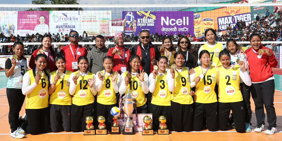 न्यू डायमण्डलाई टाइगर कप भलिबल उपाधि