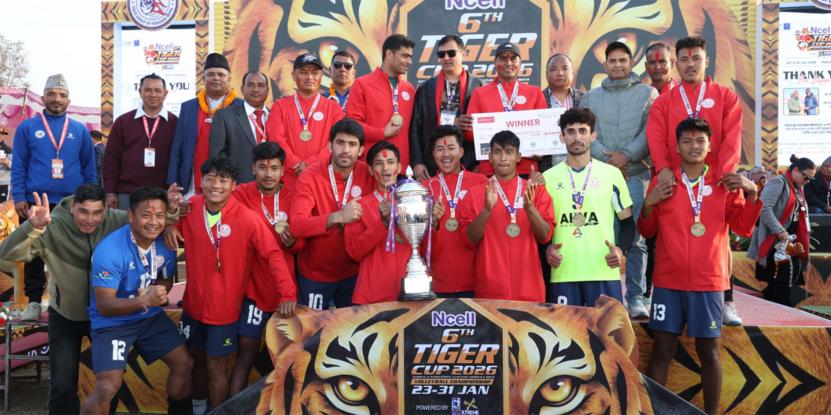 गण्डकीले जित्यो टाइगर कप भलिबल उपाधि