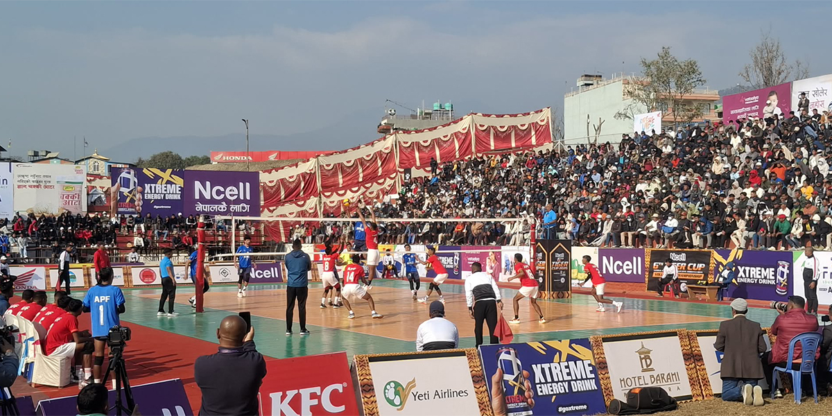 पाेखरामा टाइगर कप भलिबल