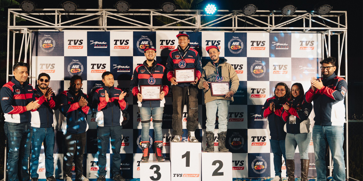 नेपाली राइडरका लागि अन्तर्राष्ट्रिय ढोका खोल्दै टीभिएस एआरई जीपी