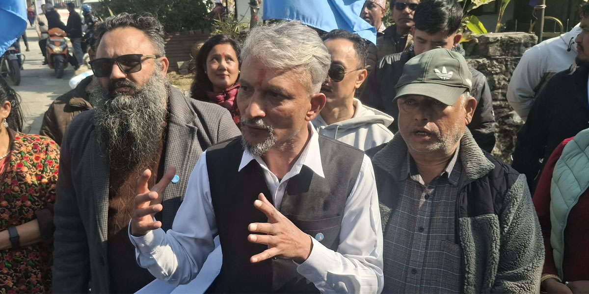 कास्की-२ मा रास्वपाबाट उत्तम पौडेलको उम्मेदवारी दर्ता