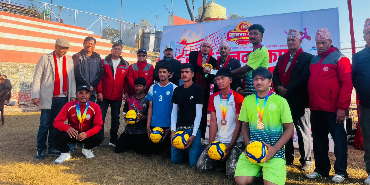 शान्त माविलाई भलिबल प्रतियोगितामा दोहोरो उपाधि