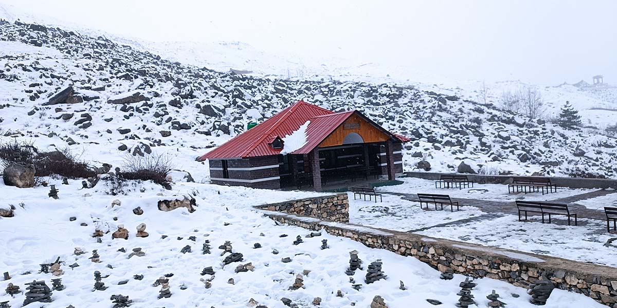 मुस्ताङमा हिमपात