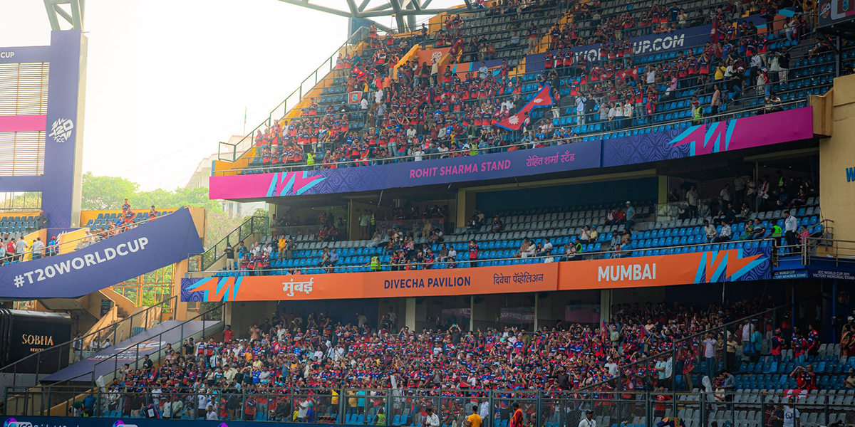 वानखेडेमा नेपाली खेलाडी र समर्थक [तस्बिरहरू]