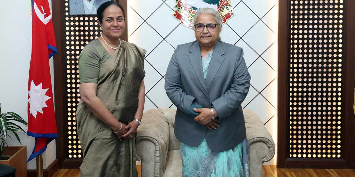 प्रधानमन्त्रीसँग श्रीलंकाका राजदूतको भेट