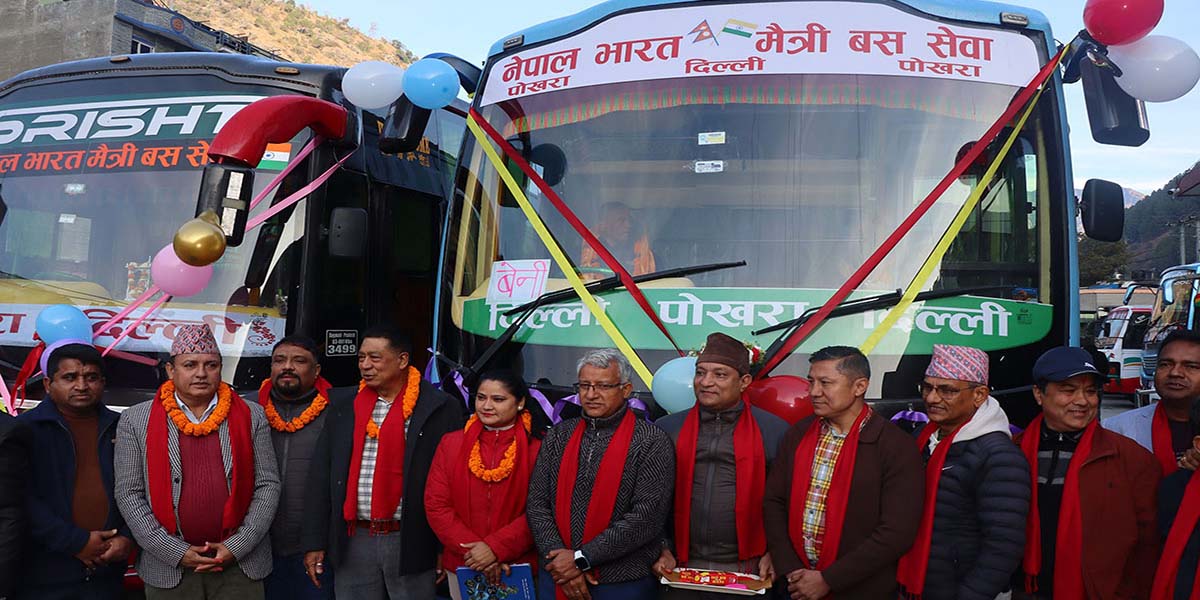 म्याग्दीको बेनीदेखि भारतकोदिल्लीसम्म बस सेवा