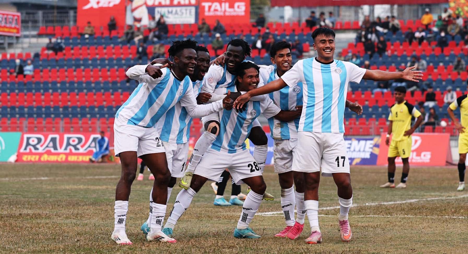 आहा रारा पाेखरा गाेल्डकप : मनाङ मर्स्याङ्दी क्वार्टरफाइनलमा