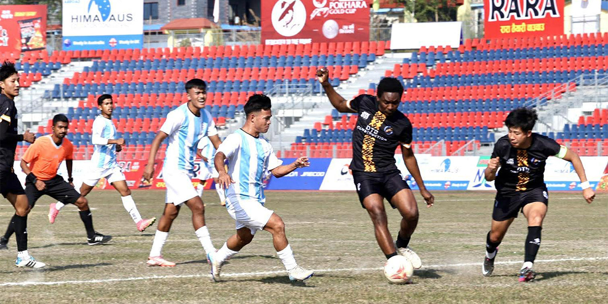 आहा रारा गोल्डकप : मनाङ सेमिफाइनलमा