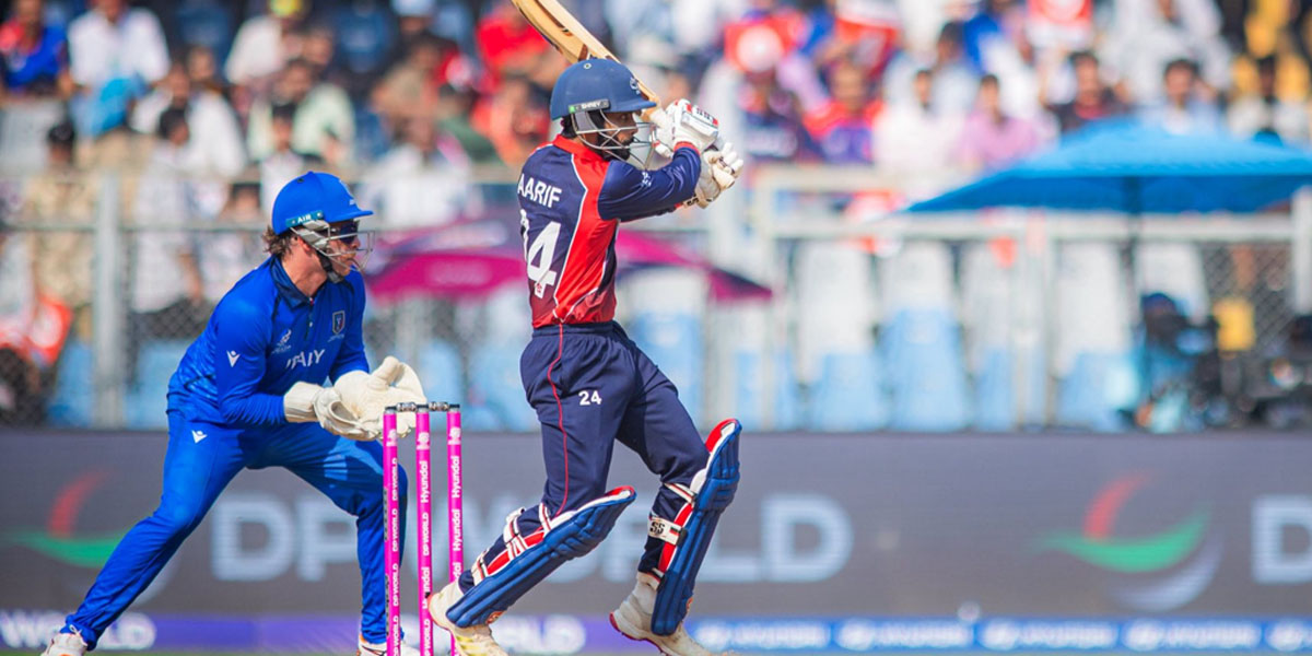 नेपाल १२३ रनमै अलआउट