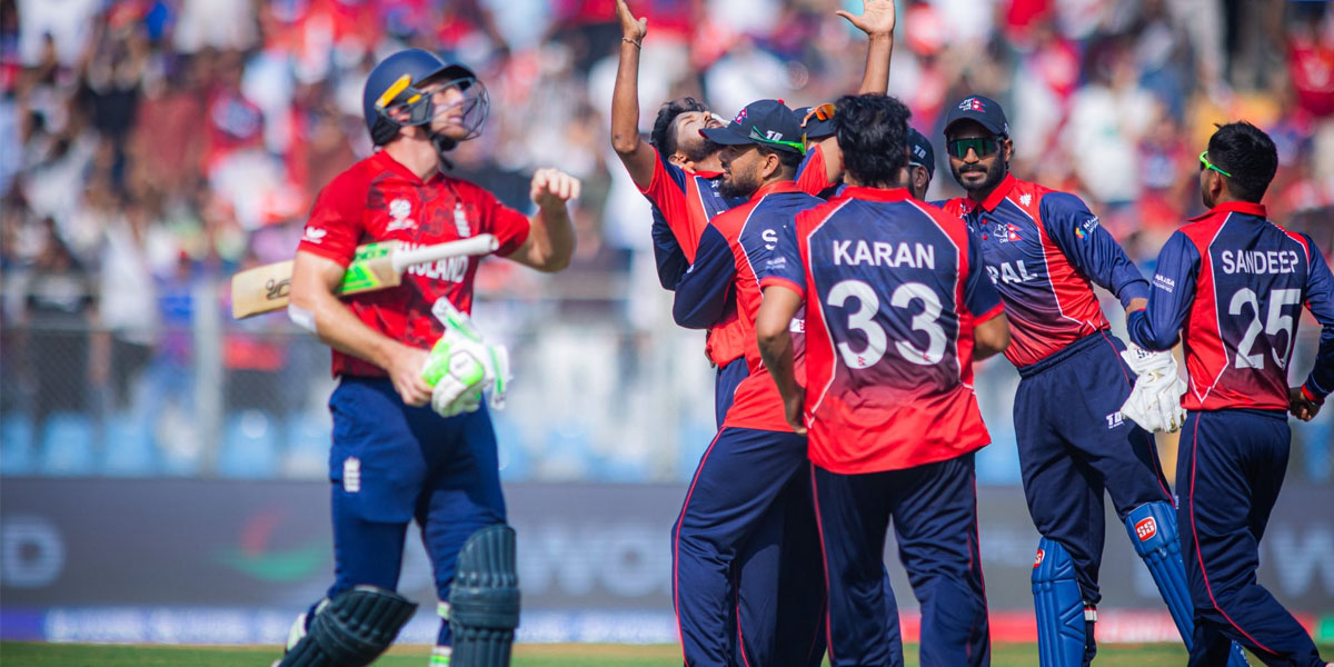 नेपालले पायो १८५ रनको लक्ष्य