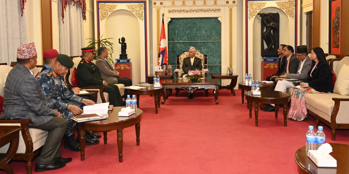 निर्वाचनमा शान्ति सुरक्षाको सुदृढ प्रबन्ध गर्न राष्ट्रपतिको निर्देशन