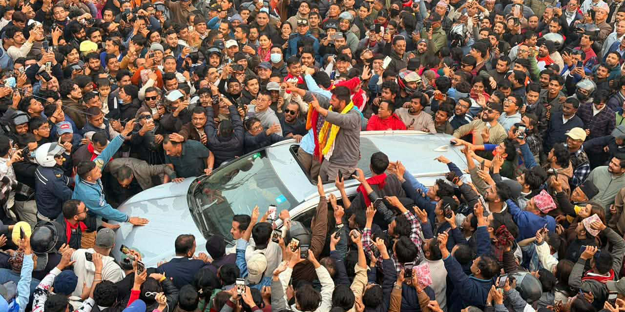 रूपन्देहीमा रवि लामिछानेको भेटघाट