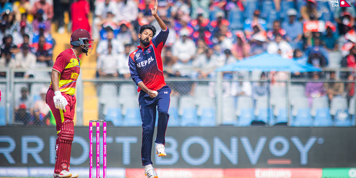 टी २० विश्वकप : नन्दनले दिलाए पहिलो सफलता