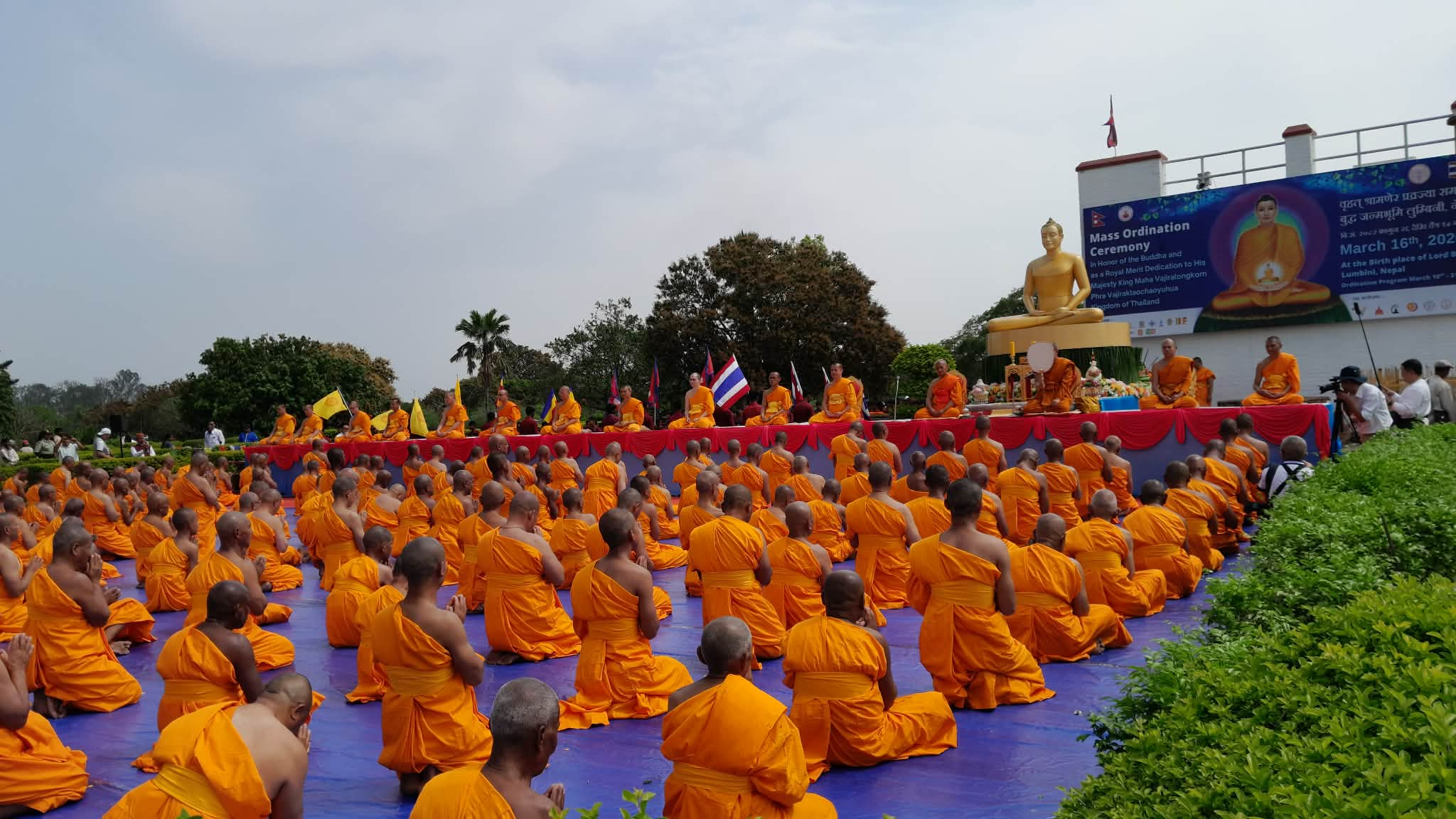 लुम्बिनीमा पाँच सय श्रामणेरको प्रवज्या
