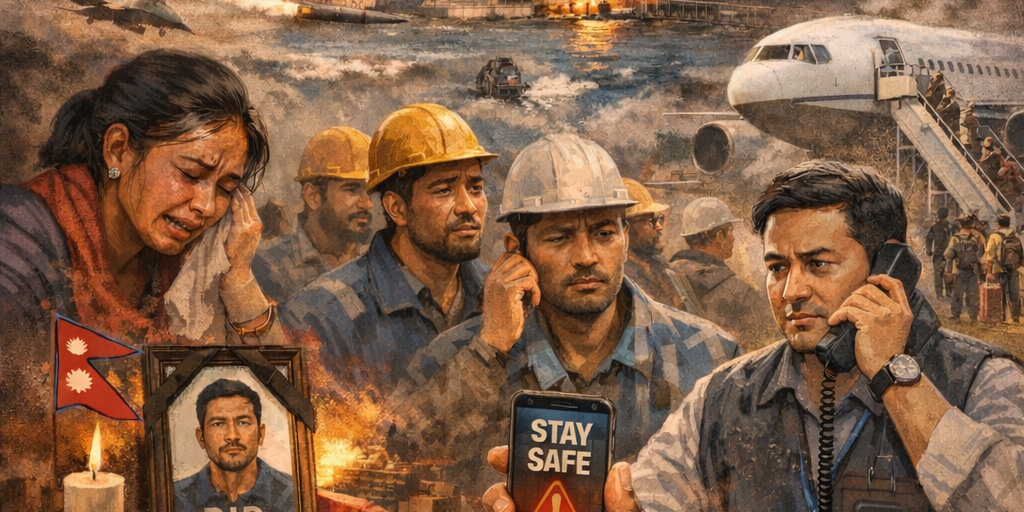 खाडी क्षेत्रमा युद्धको राँको : नेपाली श्रमिकको सुरक्षा र हाम्रो कूटनीति