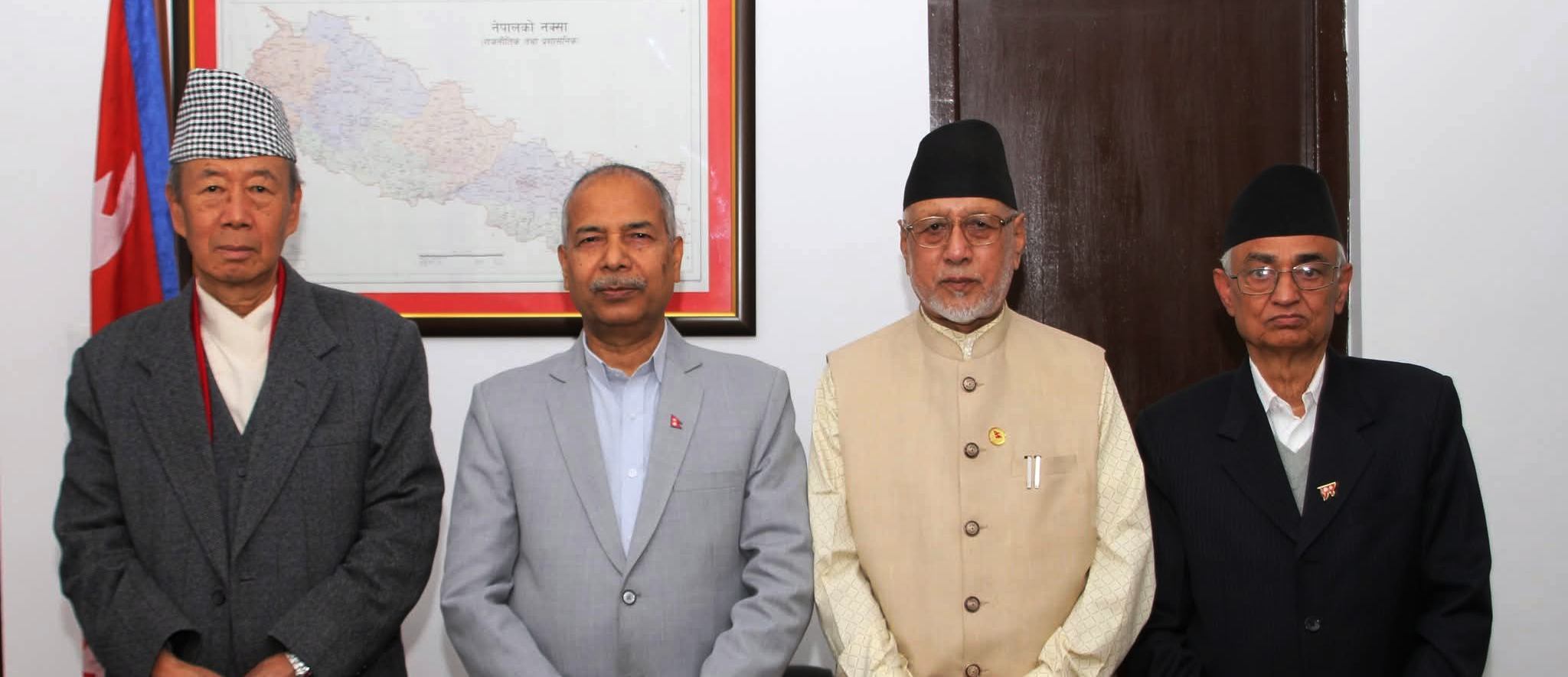 उपराष्ट्रपति यादवसँग प्रदेश प्रमुखहरूको सामूहिक भेट